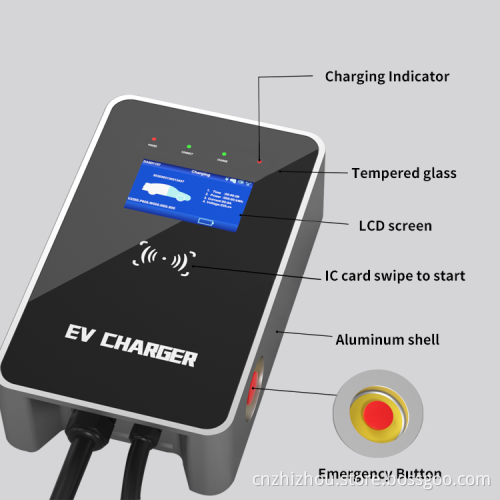 3 Зарядное устройство Phaseac Type-2 к адаптеру GBT 11 кВт металлический потолок EV Chargers персонализированные